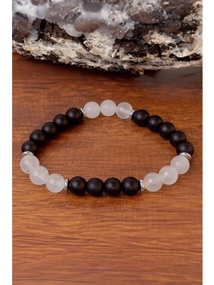 Selenit ve Oniks Taşı Bileklik