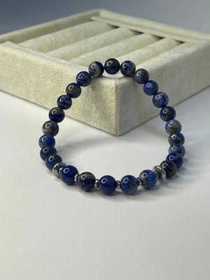 Lapis Lazuli Doğal Taş Bilekliği ( Koruma ve Ruhsal Farkındalık )