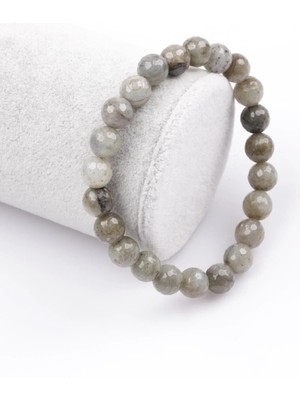 8 mm Doğaltaş Labradorit Taşı Bileklik