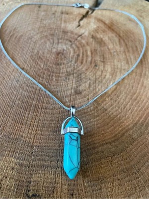 Turkuaz Taşı ile Doğaltaş Kolye