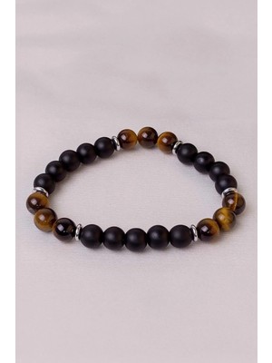 Kaplan Gözü ve Oniks Taşı Bileklik