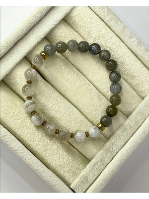 Labradorit & Ay Taşı Doğal Taş Bileklik ( Yeni Başlangıç )