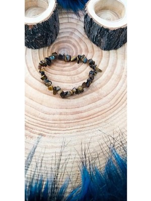 Kaplan Gözü Çakıl Taşı Görünümünde Bileklik