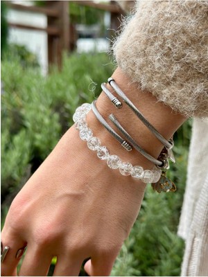 8 mm Beril Taşı Erkek Kadın Doğal Taş Bileklik Aa Kalite (Akuamarin-Heliodor-Morganit)