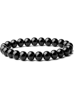 Doğal Parlak Oniks Taşı Bileklik