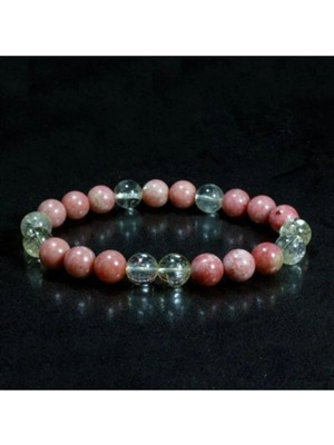 Rodonit - Sitrin Taşlı Tuğçe Tasarım Bileklik