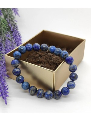Doğal Taş Lapis Lazuli Bileklik - Zihinsel Temizlik - Kolay Öğrenme - Kaygı Azaltma Taşı