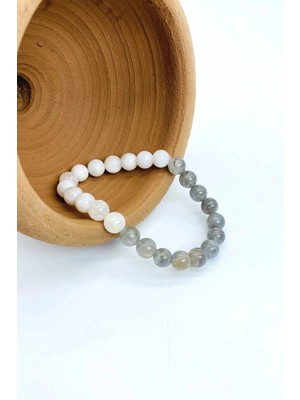 Ay Taşı Labradorit Doğal Taş Bileklik 8 mm Manevi Güç