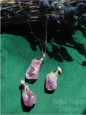 Doğal Ametist Kolye Ham