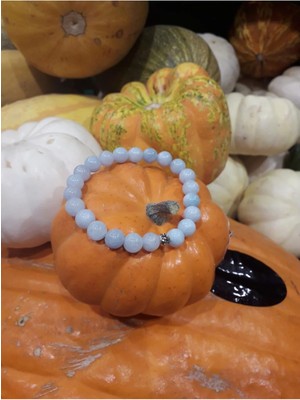 Unisex Lacivert Akuamarin Bileklik