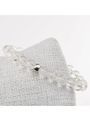 Kristal Kuvars Taşı Bileklik-8 mm