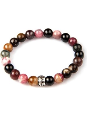 Turmalin Doğal Taş Bileklik 7 mm Küre Kesim