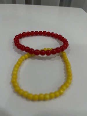 Taraftar Galatasaray Çift Bileklik Hediyelik Taraftar 2 Li Kombin Bileklik Seti Unisex