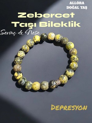 Doğal Taş Zebercet Taşı Bileklik