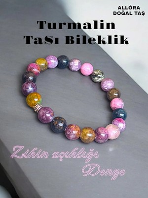 Doğal Taş Turmalin Taşı Bileklik