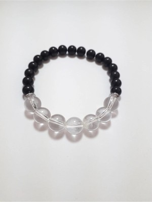 Kristal Kuvars & Shungite( Sungit) Bileklik