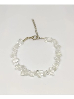 Kristal Kuvars Doğal Kırıktaş Bileklik