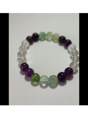 Florit & Kristal Kuvars & Ametist Bileklik