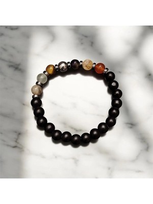 Aurastone Aslan Burcu Doğal Taş Burç Bileklik