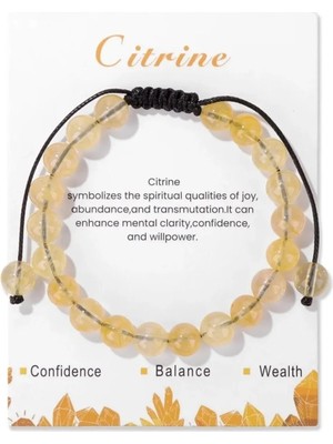 Ayarlanabilir 8mm Doğal Taş Boncuk Bileklik