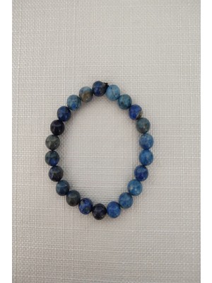 Sertifikalı 8 mm Lapis Lazuli Doğaltaş Bileklik