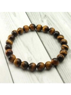 Kaplan Gözü Bileklik 8 mm (Güç ve Denge Bilekliği)