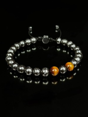 Hematit Taşı ve Kaplan Gözü Bileklik Hediye Bileklik