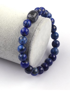 Lapis Lazuli Doğal Taş Bileklik 8 mm Küre Kesim