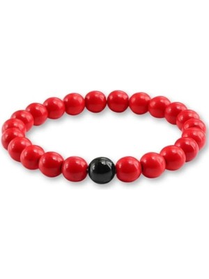 Kırmızı Mercan Doğaltaş Bileklik