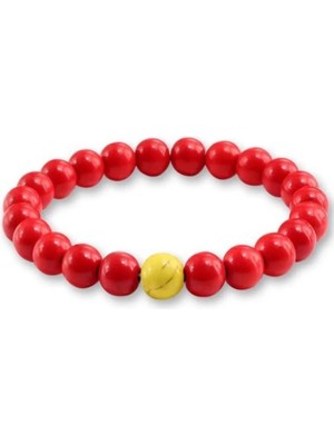 Kırmızı Mercan Doğaltaş Bileklik