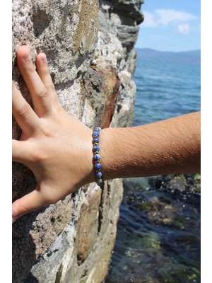 Lapis Lazuli Doğaltaş 8 mm Küre Kesim