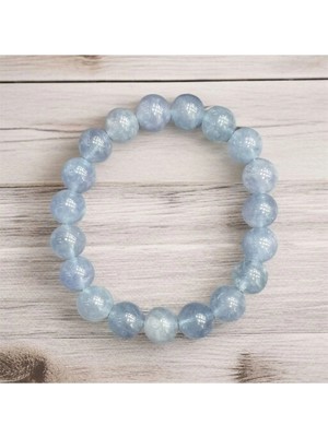 Aurastone Akuamarin Doğal Taş 10MM Bileklik