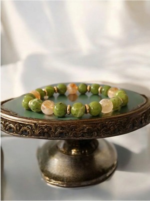 Sitrin ve Yeşim Taşı (Bolluk Zihinsel Denge ve Pozitif Şans) Bileklik