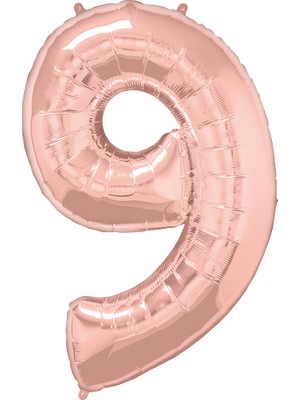İKM Rakam Folyo Balon 40INÇ. Rosegold -9-