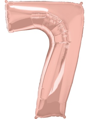 İKM Rakam Folyo Balon 40INÇ. Rosegold -7-