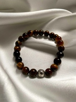 Kaplan Gözü Doğal Taş Bileklilk