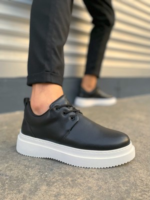 Najmaddin JY03 Luxor Bağcıklı Cilt Erkek Günlük Spor Klasik Ayakkabı Cbt - Siyah