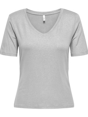 Only Onlcarrıe S/s V-Neck Top Jrs Sud