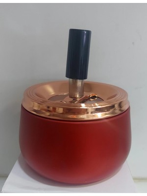 Es Dekor Kırmızı Basmalı Küllük Yük 11CM Çap 9 cm