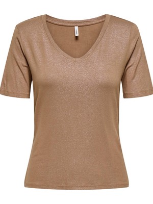 Only Onlcarrıe Kadın Bluz V Yaka Kısa Kollu