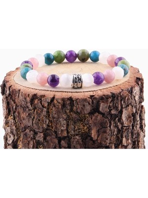 Turmalin Güneş Taşı Duman Kuvars Krizokol Akuamarin Dumortierit Doğal Taş 8 mm Bileklik