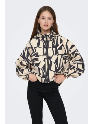 Only Onlbetty Bat Sleeve Kadın Desenli Ceket Oversize