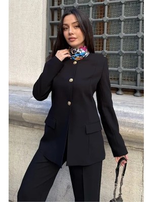 Vuntal Kadın Spor Şık Blazer Takım Elbise