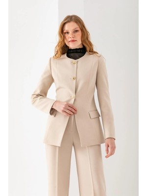 Vuntal Kadın Spor Şık Blazer Takım Elbise