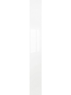 Gardırop Kapağı, Beyaz-Parlak Cila, 25X229 cm
