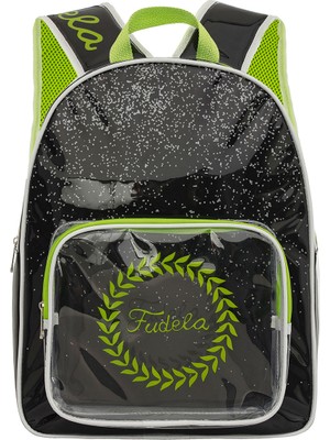 Fudela Nueva Siyah - Yeşil Sırt Çantası