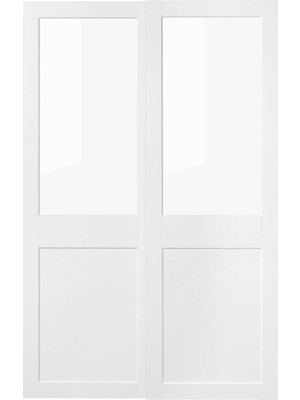 Sürgü Kapak, Cam-Beyaz, 150X236 cm