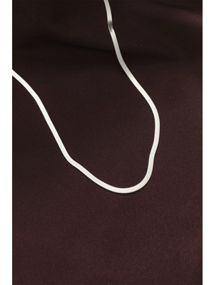 Luz&Pos 316L Çelik Gümüş Renk 60 cm Italyan Zincir Kolye