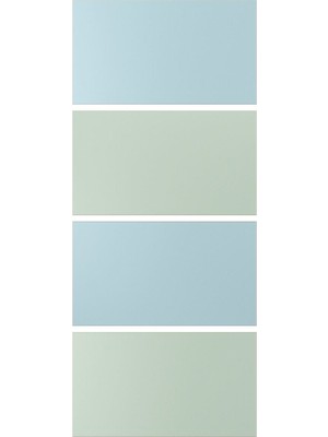 Sürgü Kapak, Açık Mavi-Açık Yeşil, 100X236 cm