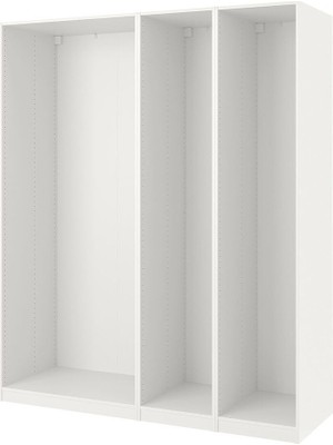 Gardırop Iskeleti, Beyaz, 200X58X236 cm